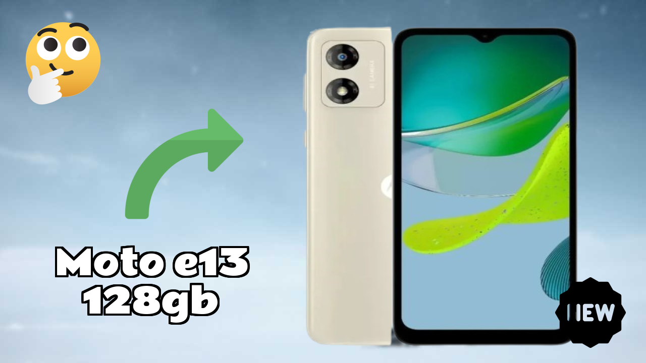 Moto E13 128GB Display Analysis: 6.5 Inches (16.51 Cm) Screen