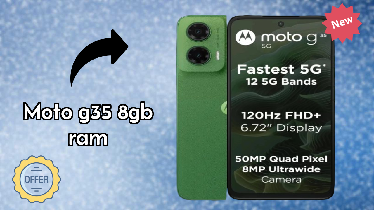 Moto G35 8GB RAM Battery Life: 5000 MAh Charging Speed