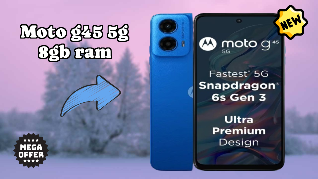 Motorola Fans: Moto G45 5G 8GB RAM Now Available at Just ₹12,180
