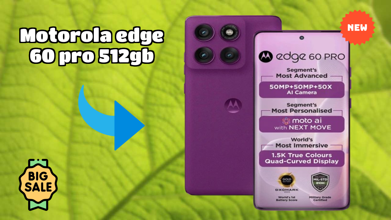 Motorola Edge 60 Pro 512GB Display Technology: P-OLED Quality