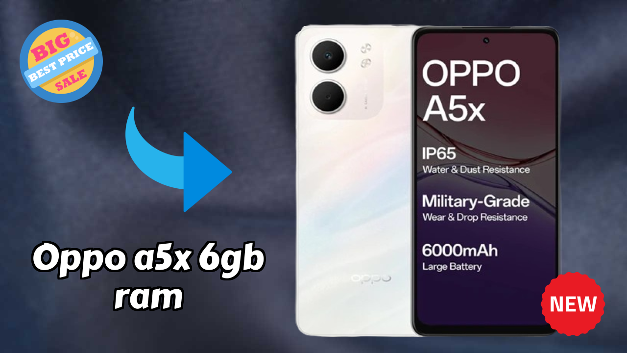OPPO A5x 6GB RAM at ₹13,999 - Best Deal Available