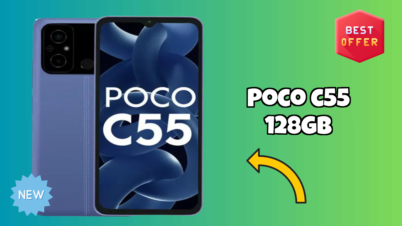 POCO C55 128GB Display Technology: IPS LCD Quality