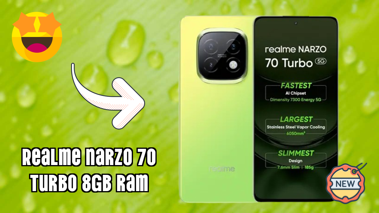 Realme Narzo 70 Turbo 8GB RAM at ₹16,999 - Complete Specifications