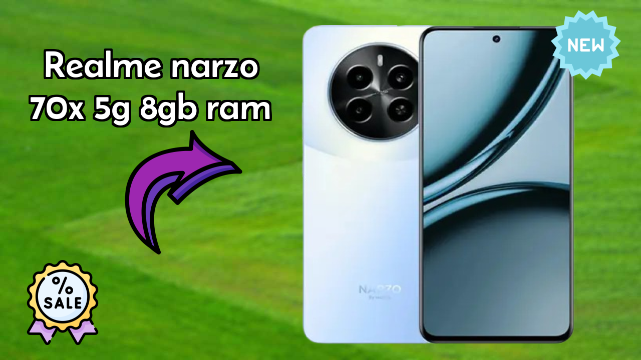 Realme Narzo 70x 5G 8GB RAM Display Size: 6.72 Inches (17.07 Cm) Screen Quality