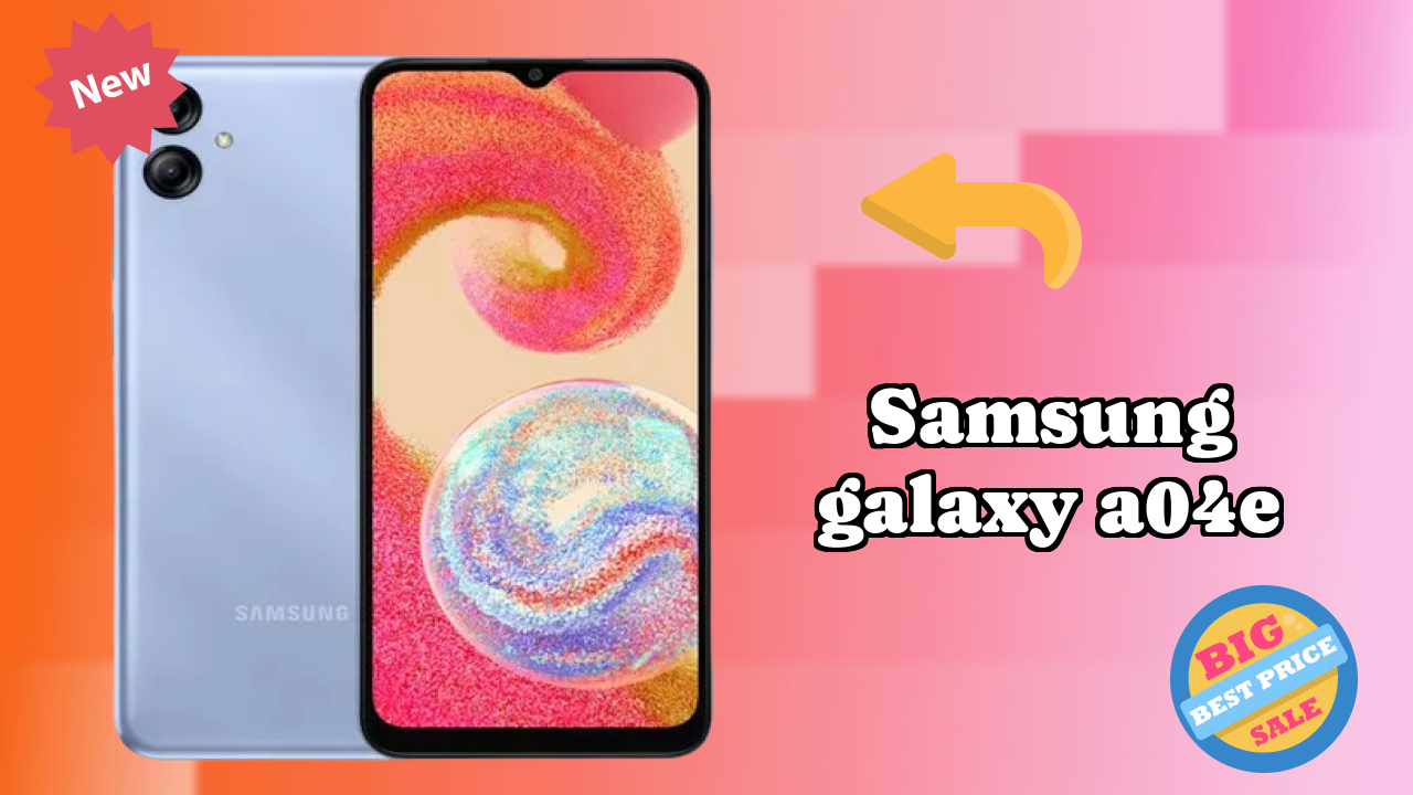 Samsung Galaxy A04e at ₹8,999 - Best Features Listed