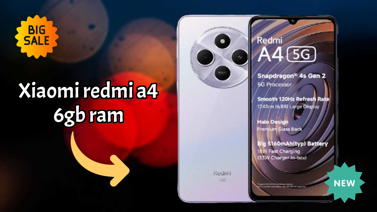 Xiaomi Redmi A4 6GB RAM Camera Quality: 50 MP Rear Camera Low Light